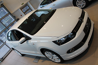 Юбка переднего бампера Volkswagen Polo Sedan (2010-2015)