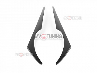 Реснички на фары фигурные var№2 Honda Civic 4D 2006-2012 + УСТАНОВОЧНЫЙ КОМПЛЕКТ