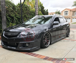 Вставка "Mugen Style" в оригинальную решетку радиатора Нonda Accord 8 (VIII) / Acura TSX (CU/CW) (2008-2010)