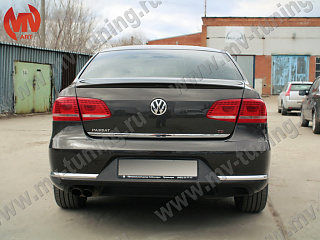 Лип спойлер VW Passat B7 (2010-2015) + УСТАНОВОЧНЫЙ КОМПЛЕКТ