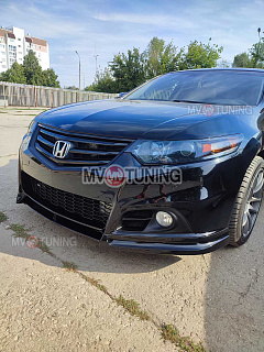 Бампер передний "Modulo Style" Honda Accord 8 (VIII) / Acura TSX (CU/CW) (2008-2013) + УСТАНОВОЧНЫЙ КОМПЛЕКТ