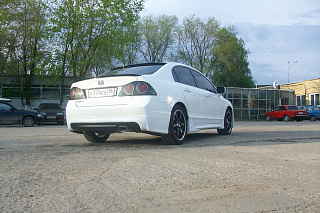 Пороги "Mugen Style" Honda Civic 4D (2006-2012) + УСТАНОВОЧНЫЙ КОМПЛЕКТ