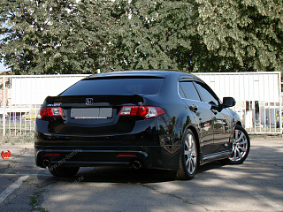 Козырек на стекло широкий var №2 Honda Accord 8(VIII) / Acura TSX (CU) (2008-2013) + УСТАНОВОЧНЫЙ КОМПЛЕКТ