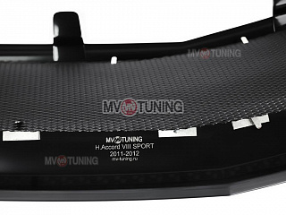 Решетка радиатора "SPORT" (СЕТКА В КОМПЛЕКТЕ) var №2 Honda Accord 8 (VIII) / Acura TSX (CU/CW) (2011-2013) + УСТАНОВОЧНЫЙ КОМПЛЕКТ