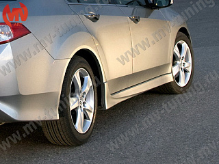 Пороги "Type-S" Honda Accord 8 (VIII) / Acura TSX (CU/CW) (2008-2013) + УСТАНОВОЧНЫЙ КОМПЛЕКТ