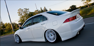 Юбка заднего бампера Mugen Style var №1(дорестайл) для Honda Accord 7 (VII) / ACURA TSX (2002-2006)