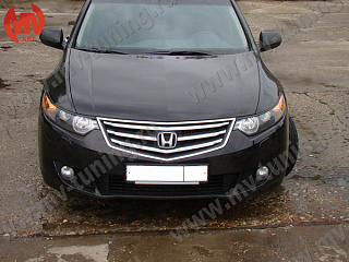 Реснички на фары узкие var №1 Honda Accord 8(VIII) / Acura TSX (CU/CW) (2008-2013) + УСТАНОВОЧНЫЙ КОМПЛЕКТ