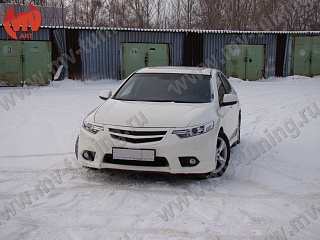 Планка в реш. радиатора "SPORT" Honda Accord 8(VIII) / Acura TSX (CU/CW) (2011-2013)