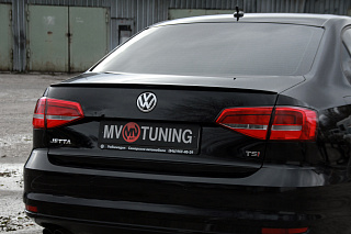 Лип спойлер VW Jetta VI (2010 - 2018) + УСТАНОВОЧНЫЙ КОМПЛЕКТ